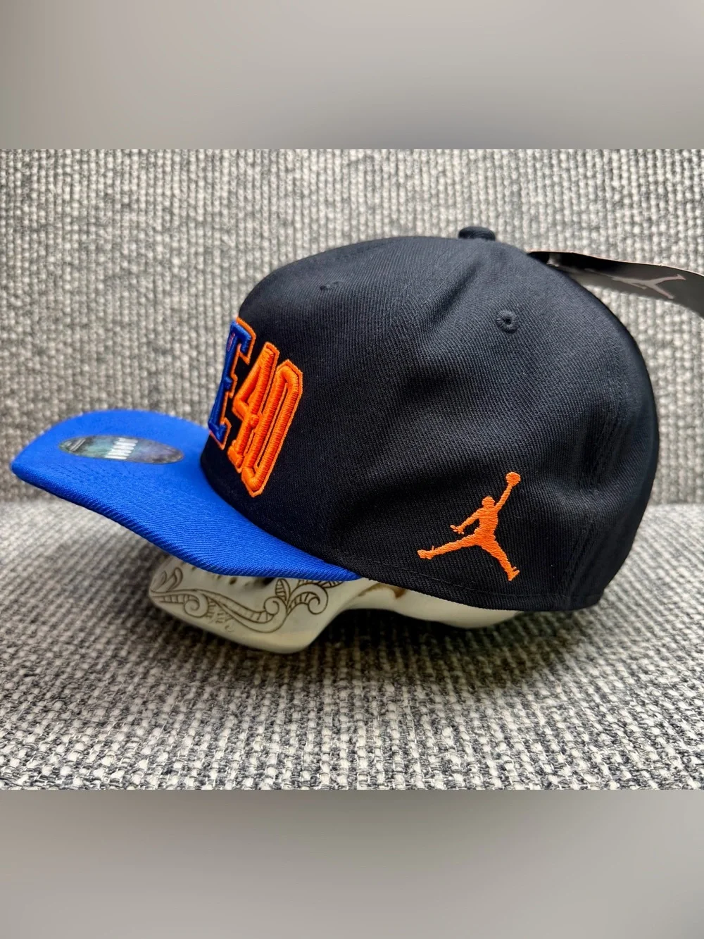 Nike Air Jordan Spike 40 Snapback Hat Black Blue Orange Spike Lee 40 Acres OSFA